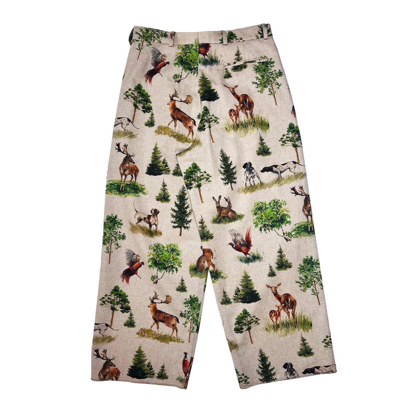 Nº74 Ultrawidepleated Forest Animals Print