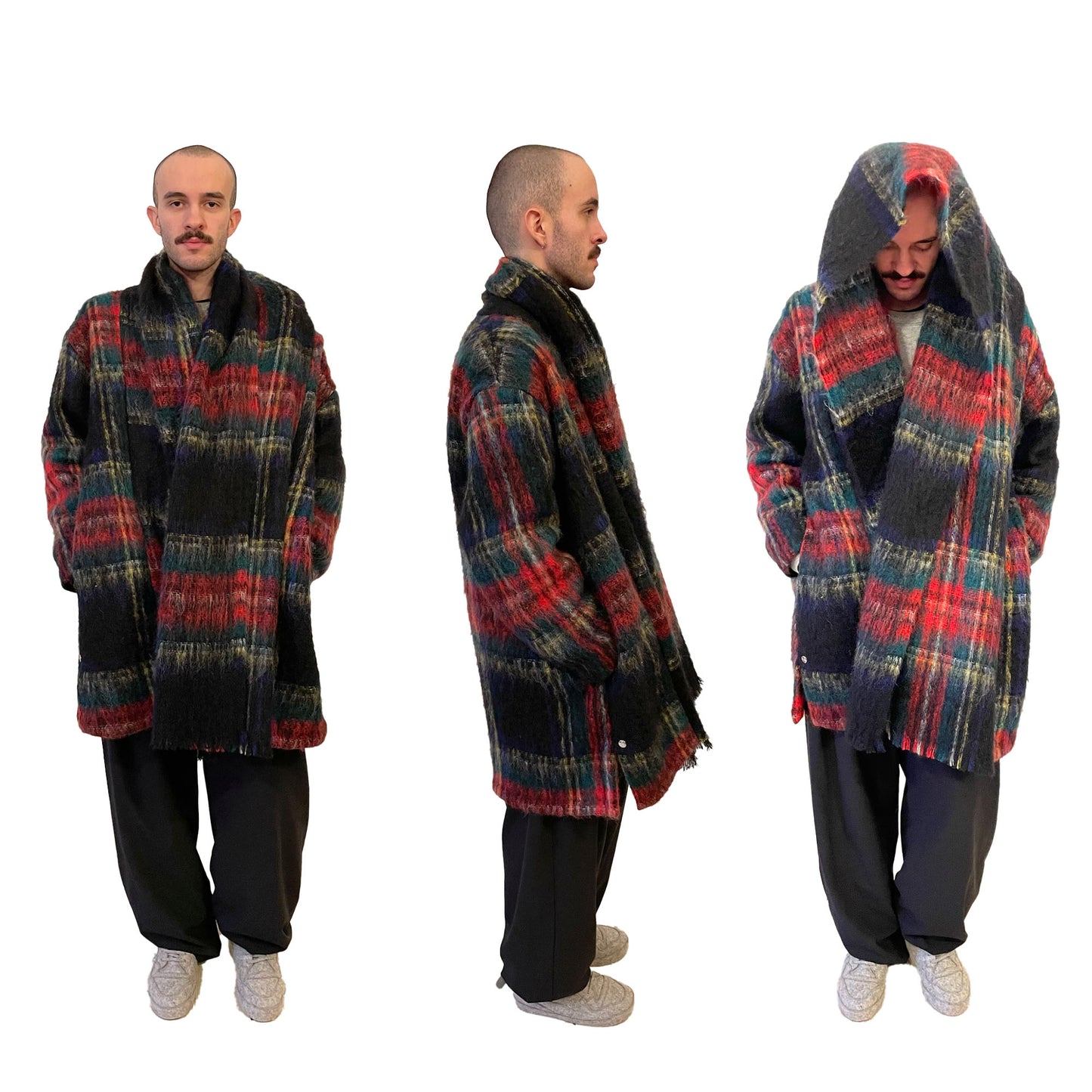 N°78 Scheich Black Check Mohair