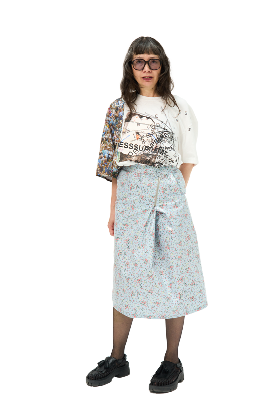 Nº79 SMLXL Rain Skirt Liberty Floral Grey