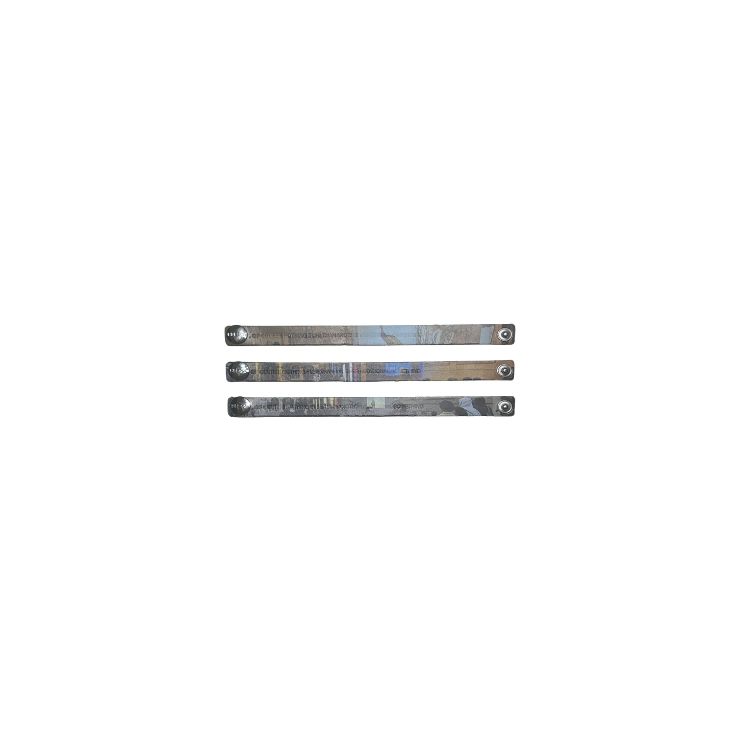 N°79 Leather Stripe BLESSkino Set of 3