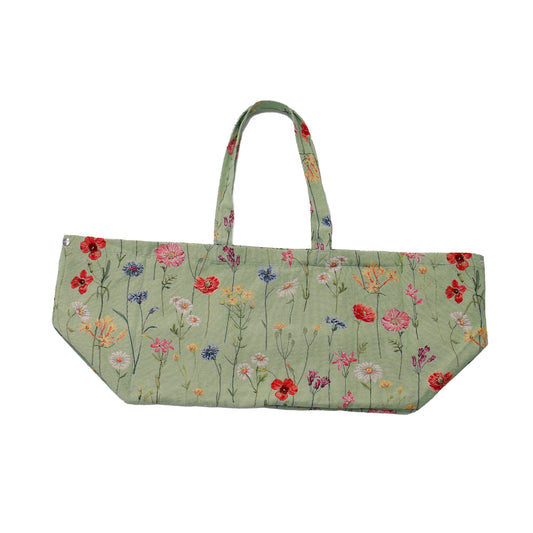 Nº79 I-Gobelin Bag Green Wildflowers