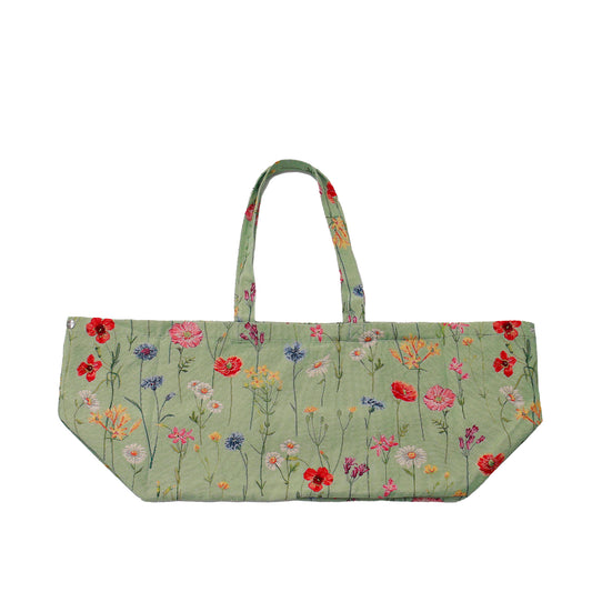 Nº79 I-Gobelin Bag Green Wildflowers
