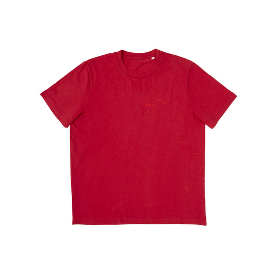 Nº79 Multicollection V T-Shirt Earth Red, Red