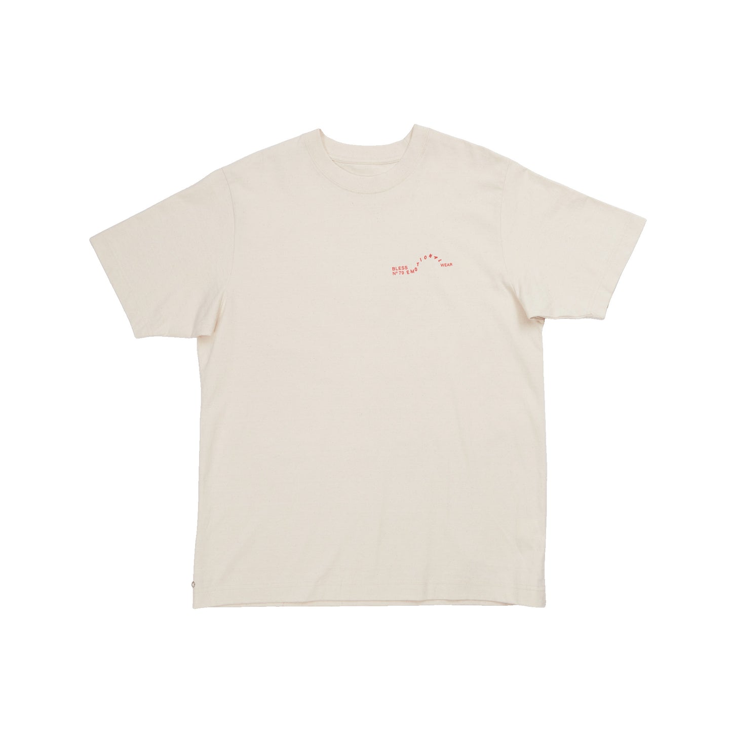 Nº79 Multicollection V T-Shirt Raw White, Red