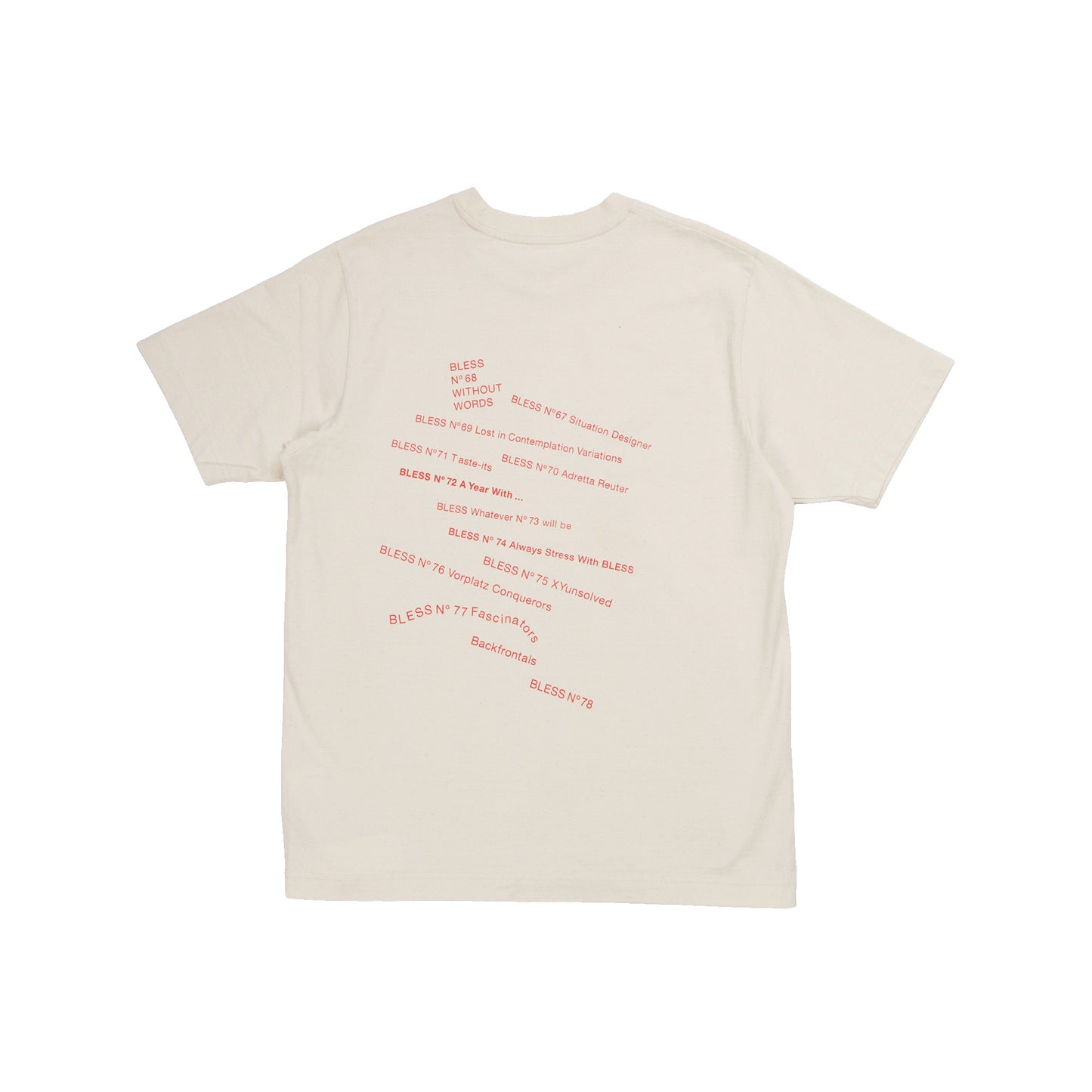 Nº79 Multicollection V T-Shirt Raw White, Red