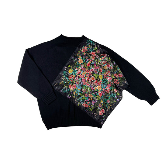 N°80 Flowershower Black, Black Flowers