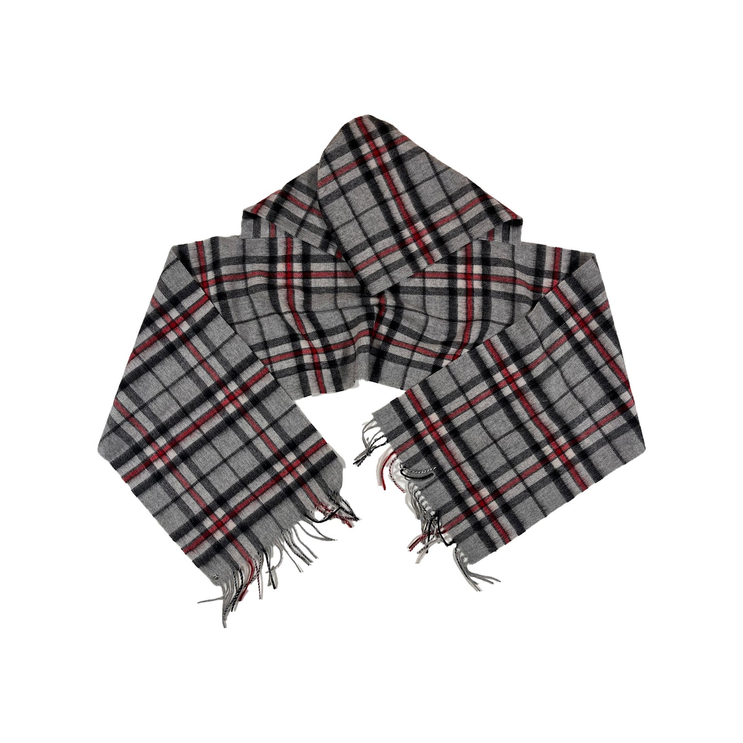 N°80 Hoodscarf Grey Check