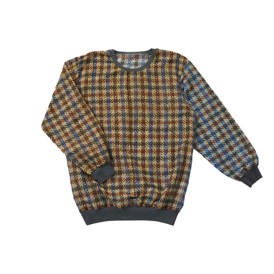 Nº80 M-Sweater Check Print