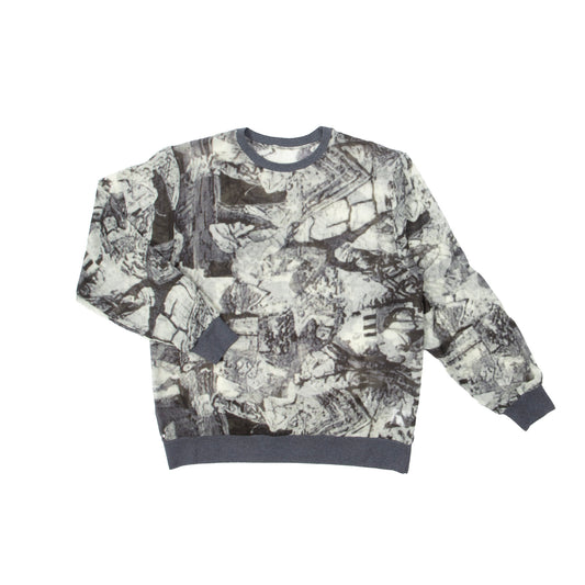 N°80 M-sweater S Print Scarf B&W Print