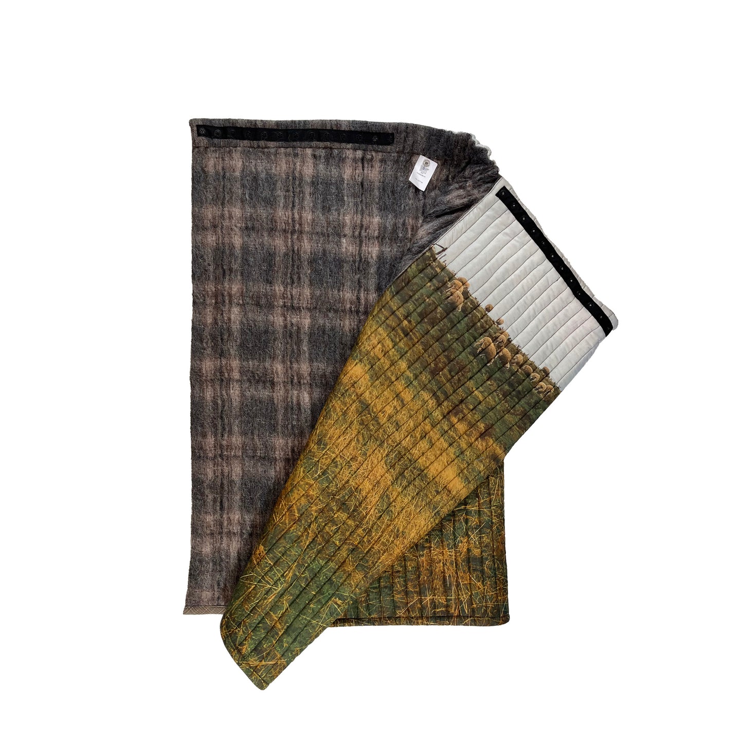 N°80 Paddedskirt Sheep Print, Grey Mohair