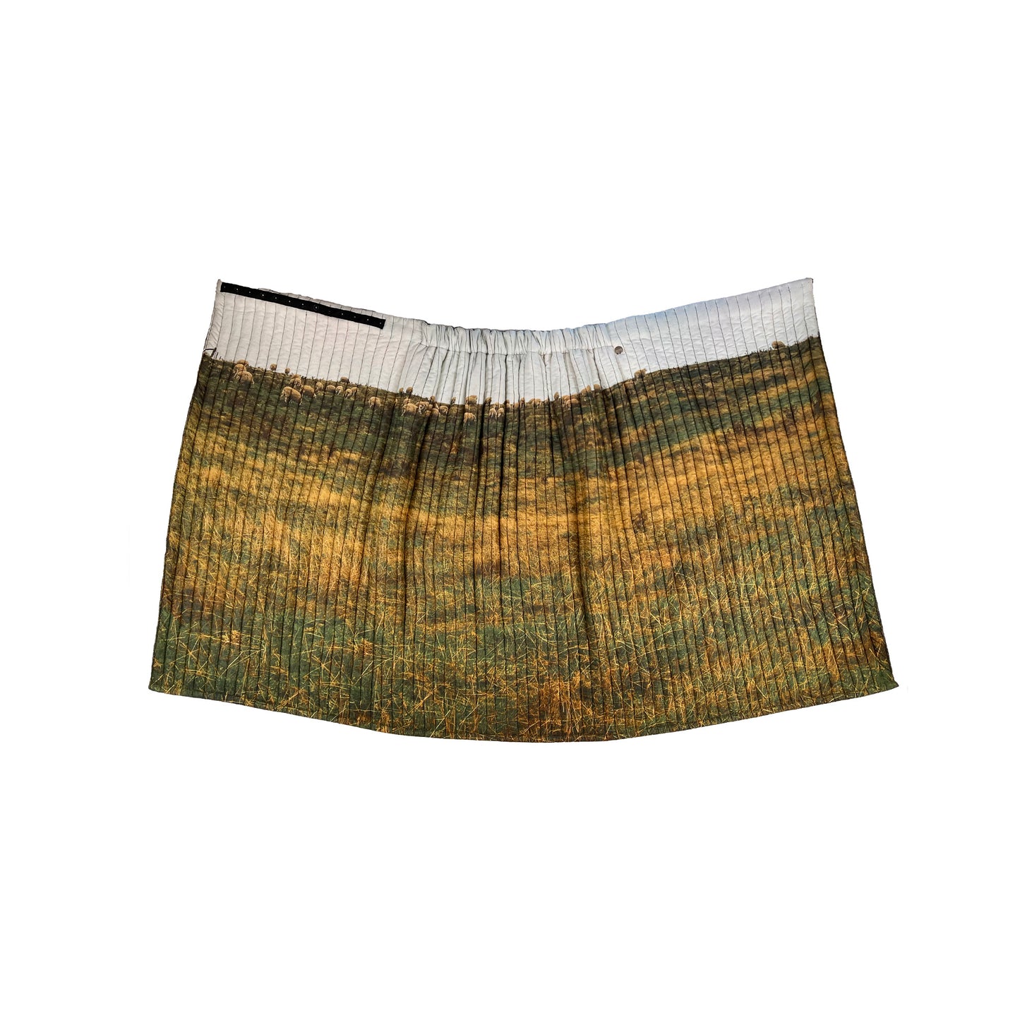 N°80 Paddedskirt Sheep Print, Grey Mohair