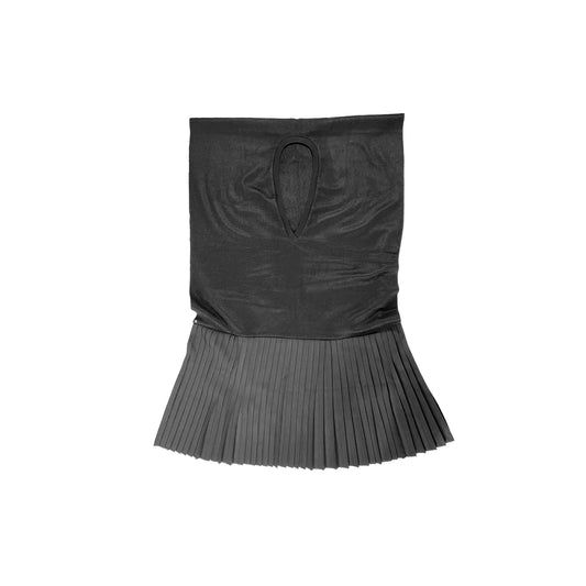 N°80 Plissedressponcho Black