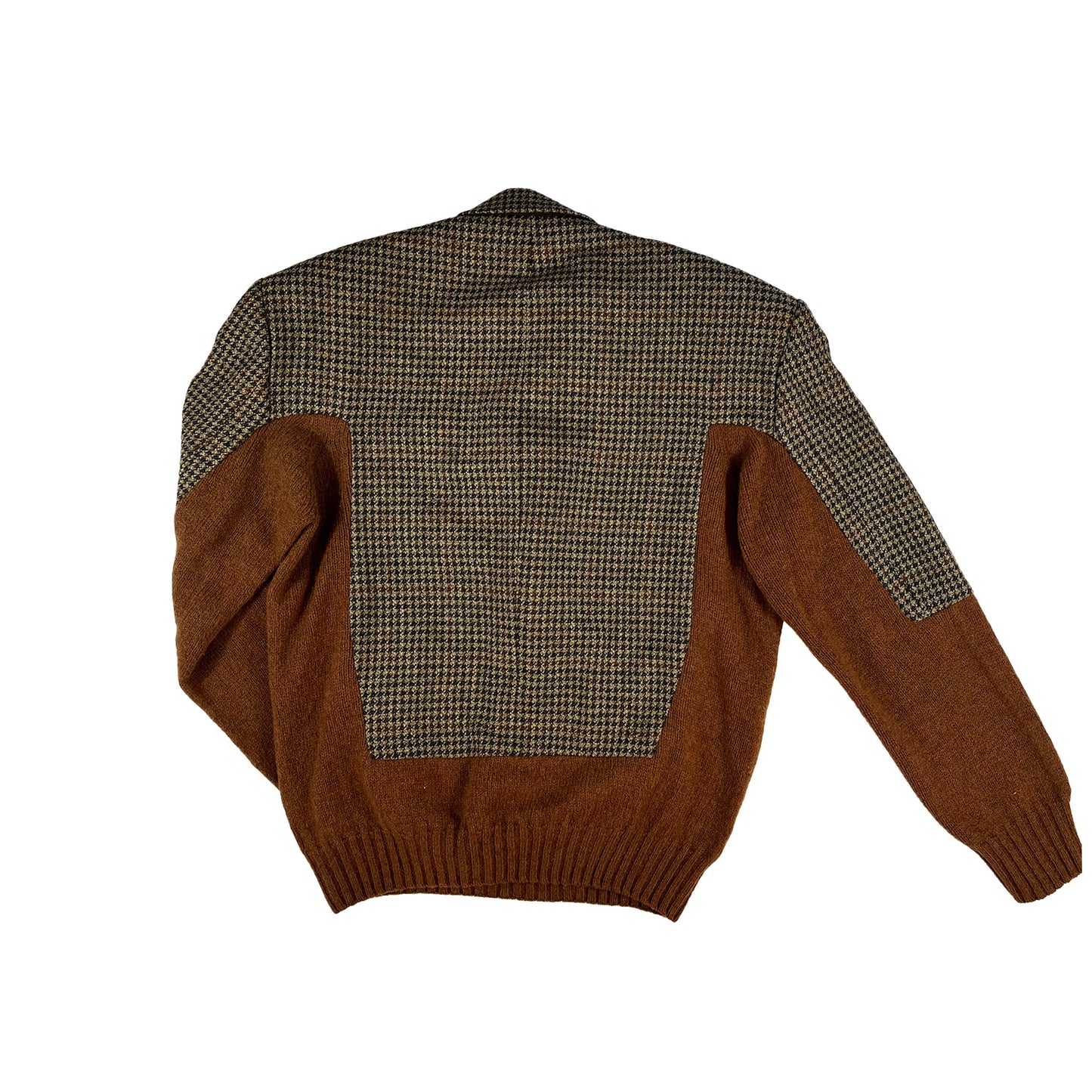 N°80 Sakkotopsweater Materialmix Walnut