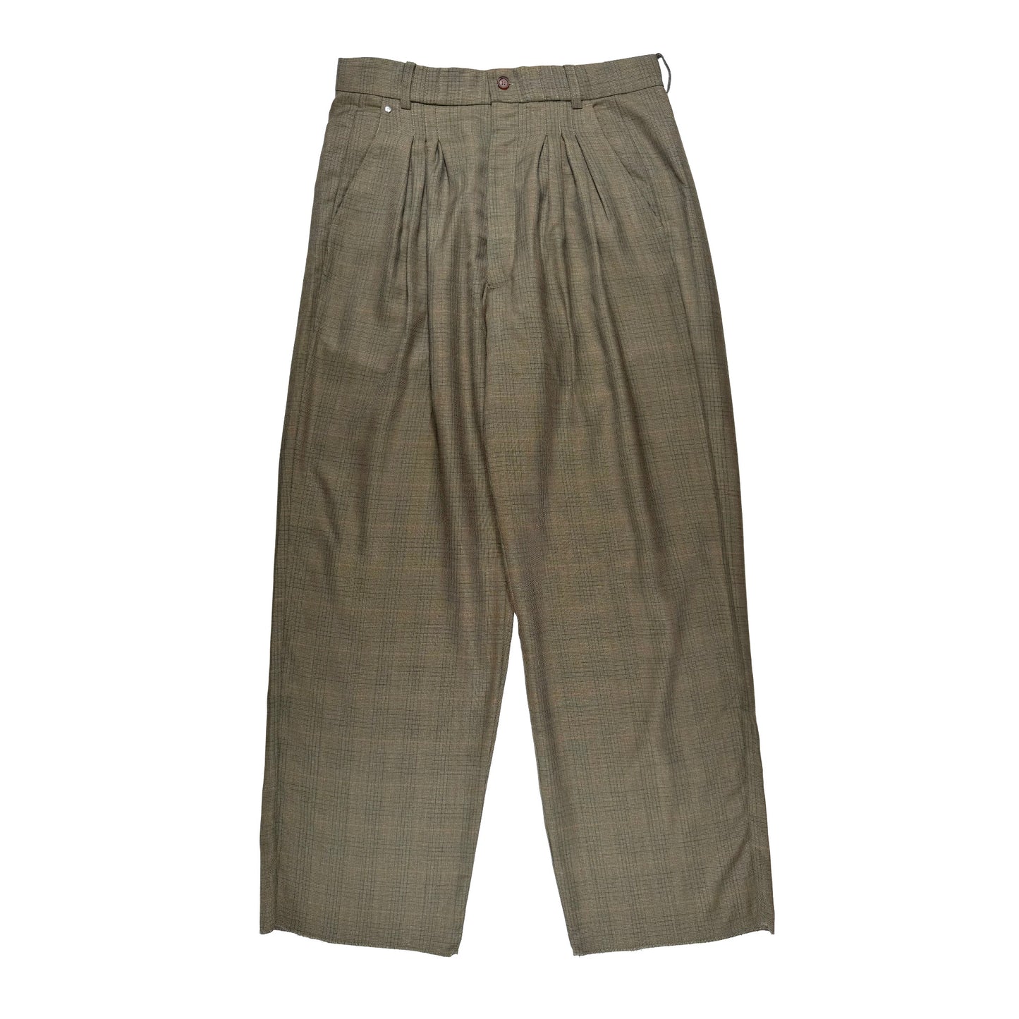 N°80 Ultrawidepleated Brown Checks
