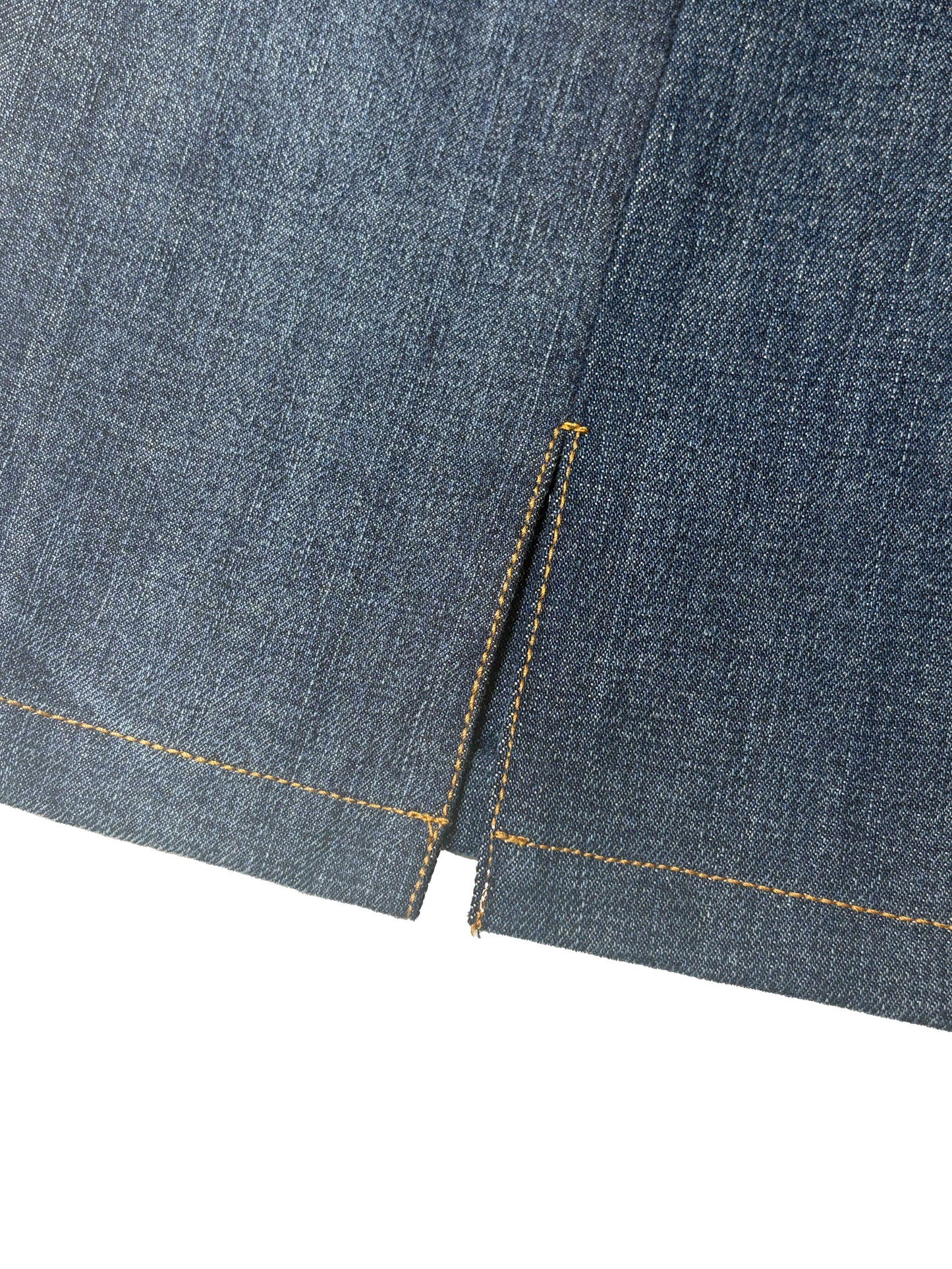 N°81 Doublefrontjeansskirt Vintage Denim dk blue