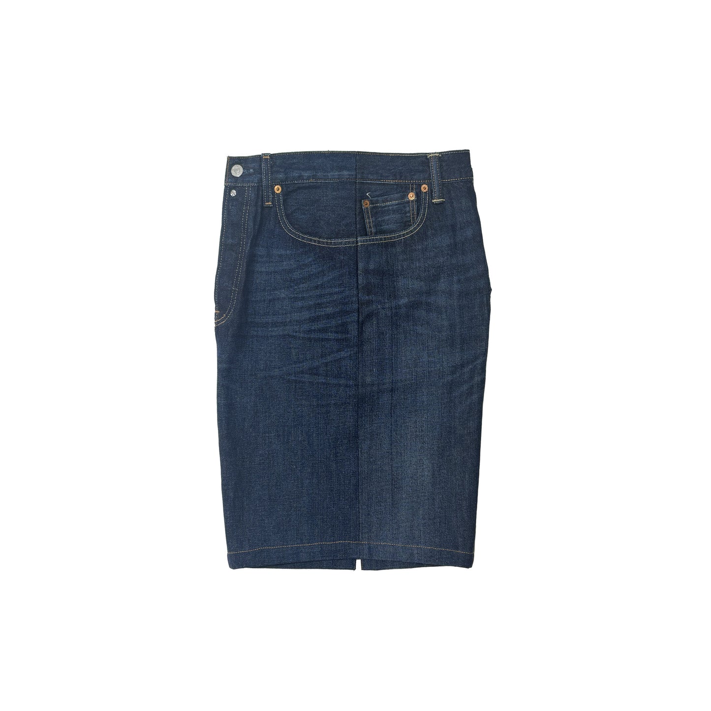 N°81 Doublefrontjeansskirt Vintage Denim dk blue