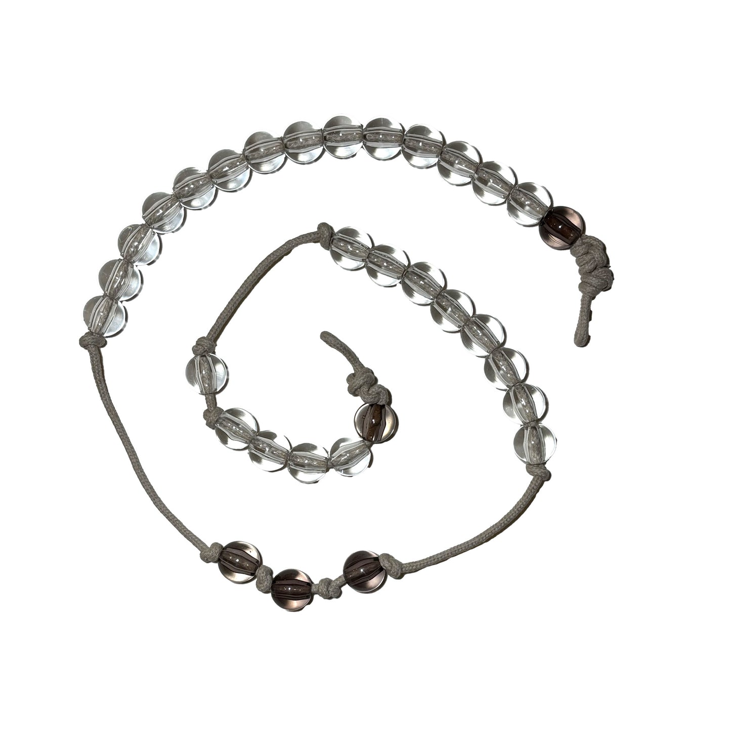 N°81 Pearlrack Synthetic Pearls Transparent / Grey 2m