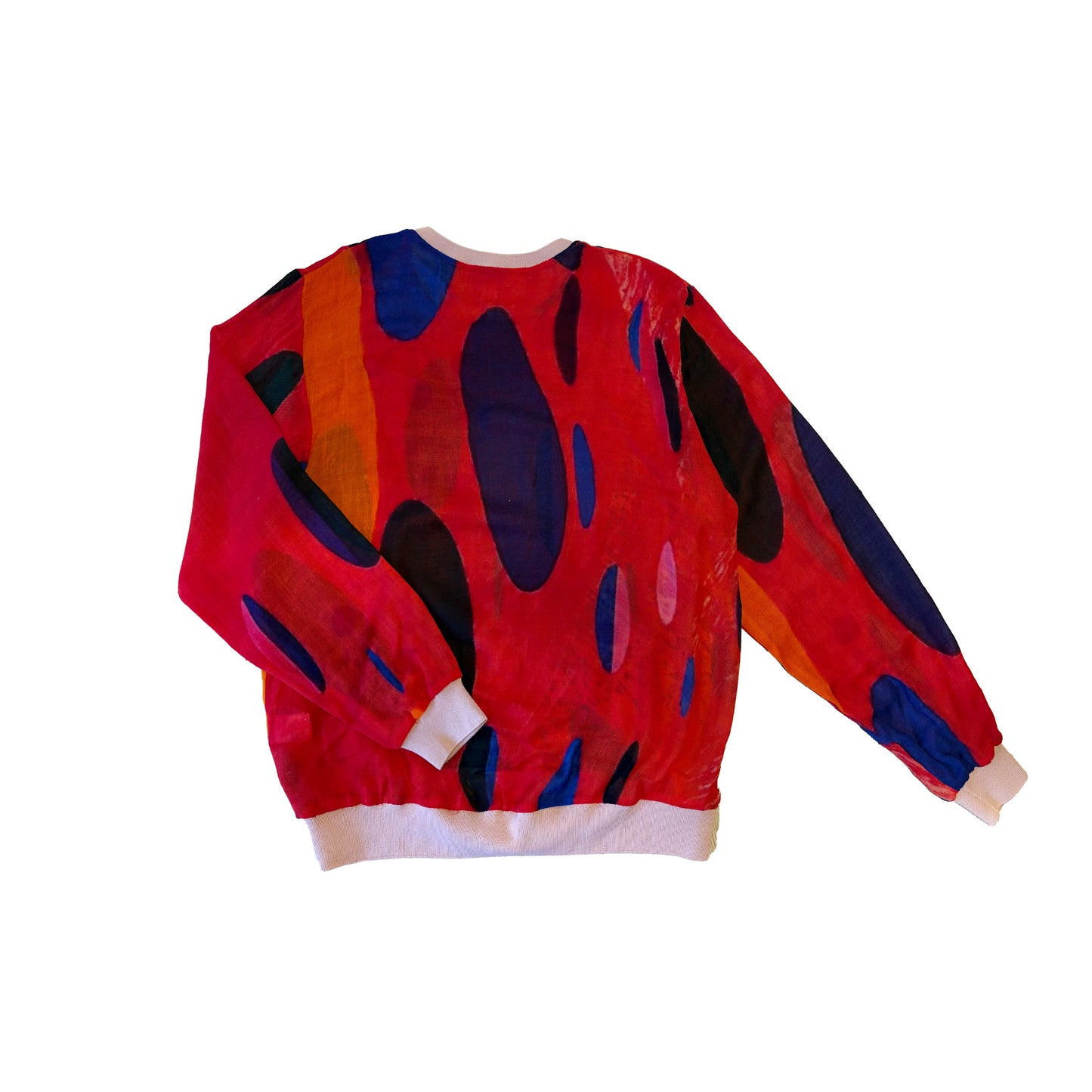 N°81 M-Sweater Printed Scarf Spotty