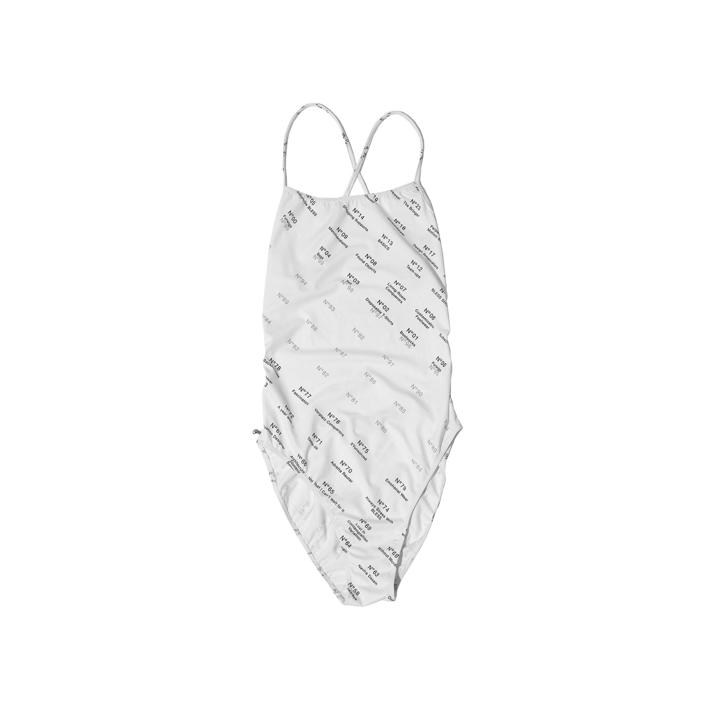N°79 Swimsuit Crossback Numbers Print