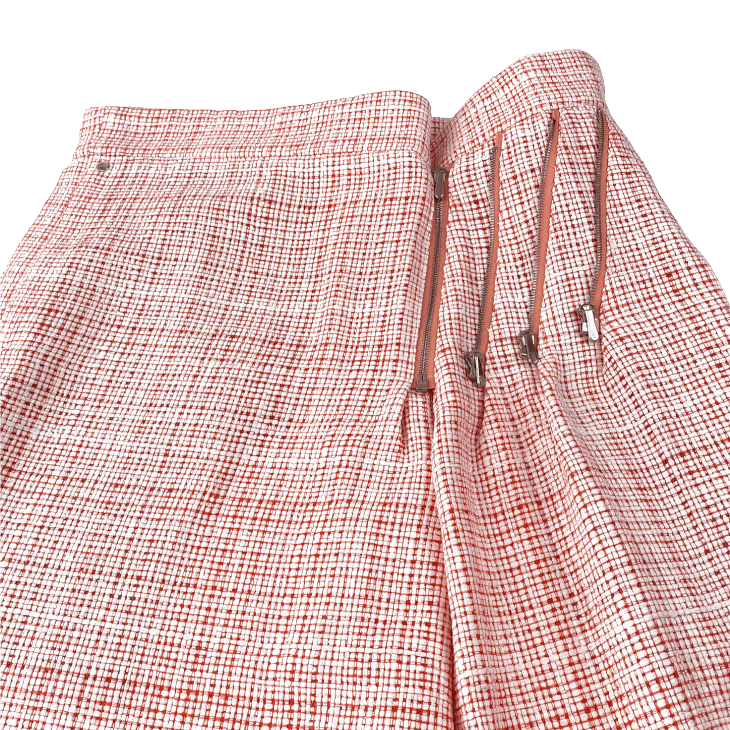 Nº77 SMLXL Skirt White Rust Weave