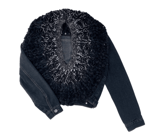 N°65 Jeanscirclejacket Denim Vintage Black