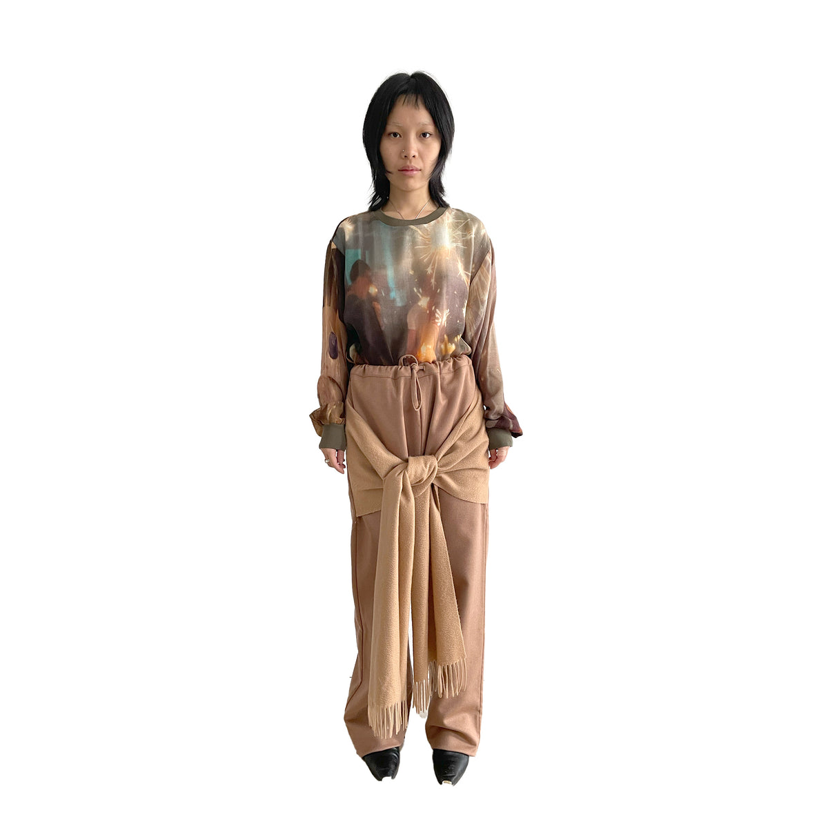 N°82 Scarfpypants Scarf Beige