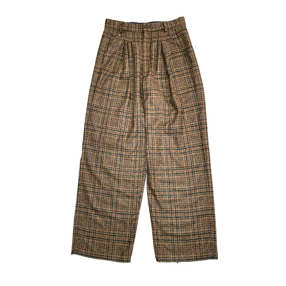 N°82 Ultrawidepleated Brown Black Check